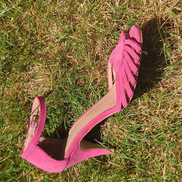 Aldo pink ankle strap short heel - Picture 3 of 4